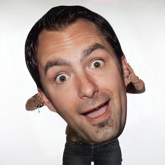 Build a Head - Big Head Cutout - Custom Made Vinyl Foamboard - Personalized Face Cutouts for Special Occasions - Big Cut Out Heads for Party Decor, Photo Props, Events & Celebrations (3ft., 36" x 24")