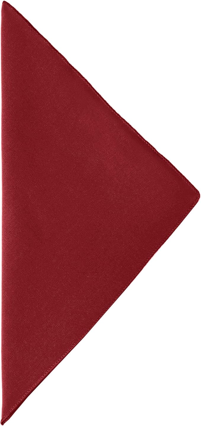 Ultimate Textile Cotton-Feel Red Cloth Napkins - 17" x 17" (Set of 60) Washable Dining Quality Polyester, Wrinkle & Stain Resistant