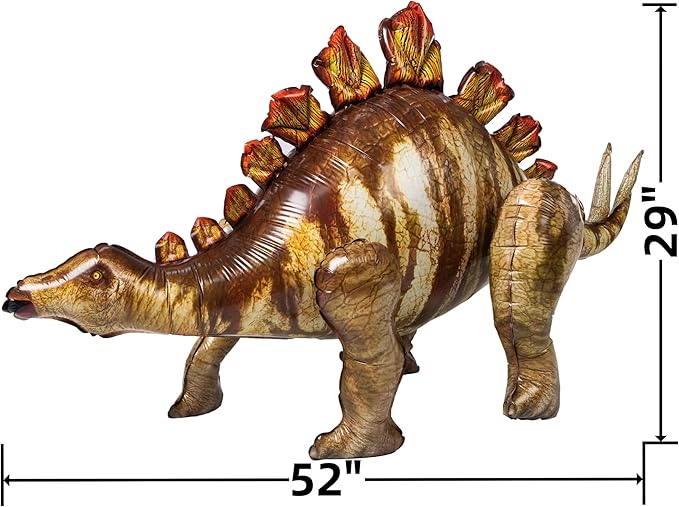 3 Pcs 52" Inflatable Dinosaur Balloon-Dinosaur Party Decorations Birthday Party Supplies-Tyrannosaurus&Triceratops&Stegosaurus-Party Favors,Halloween,Christmas Gift for Kids and Adults