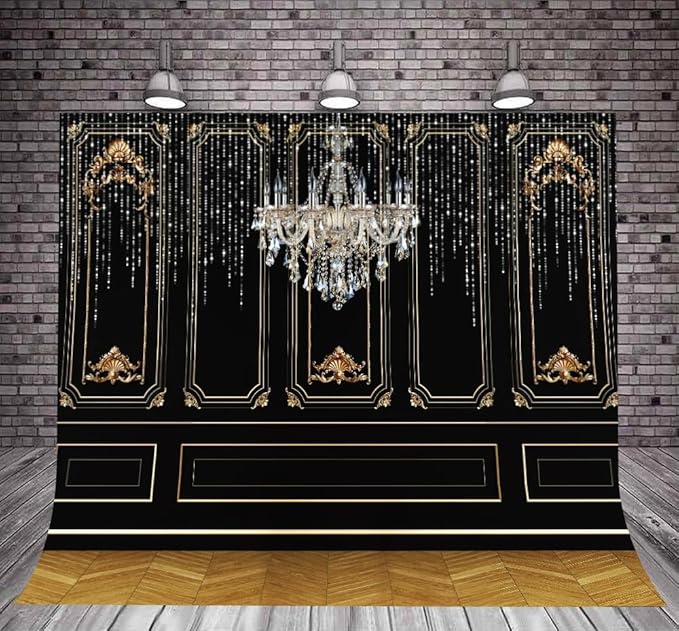 20s Backdrop, Roaring 1920s The Great Gatsby Party Photography Background, Vintage Dance Prom 10x10ft Photo Shoot Booth Props, Cake Table Decor