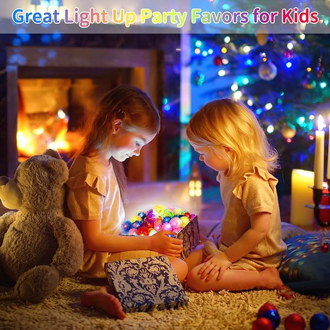 65 Pack Light Up Rings Glow in The Dark Party Supplies, Glow Rings Bulk Party Favors for Kids Adults, LED Colorful Rubber Ring Surprise Gifts for Birthday Christmas Halloween Party Decorations