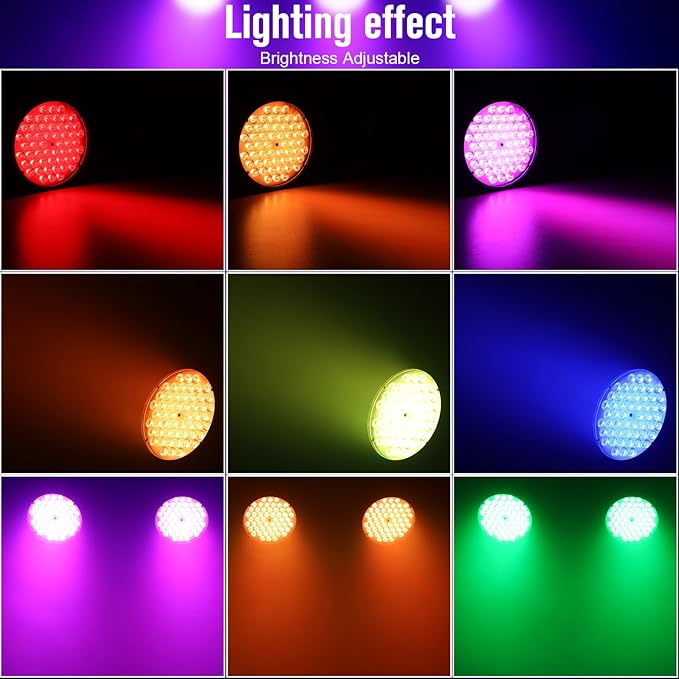 Betopper 54 * 4W High CRI Par Light, CRI/RA>90 RGBW 4 in 1 Ultra-Bright LED Stage Light,Up to 5500 Lm Party Lighting, Party Disco DJ Lights for Photography Video Wedding Show, 1 Pack