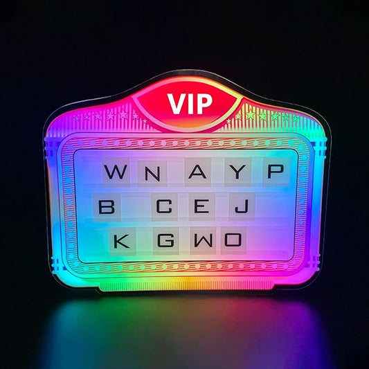 Bottle Service Sign,Bottle Presenter for Night Club,Bottle Service Lights Sign with 4 Set Letters & 1 Set Number,for Home Decor, Birthday Parties,(VIP)