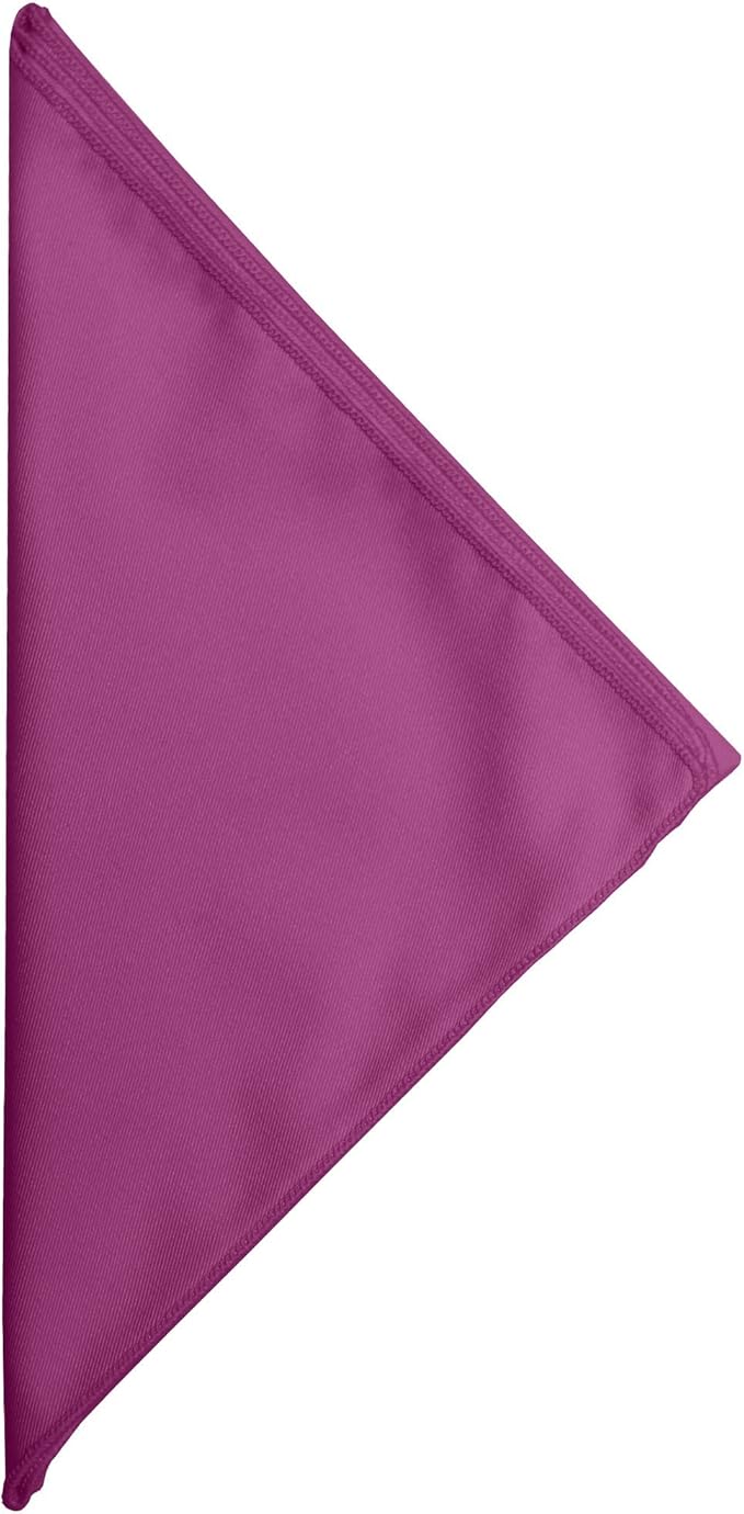 Ultimate Textile Poly-Cotton Twill Plumberry Cloth Napkins - 17" x 17" (Set of 12) Washable Lunch Napkins for Weddings Restaurants Parties