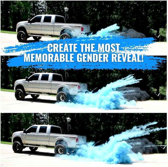 COLOR BLAZE Baby Gender Reveal Powder - Color Powder For Car & Motorcycle Burnout, Toss, Photoshoot, Party & Festival - Pink & Blue - Combo Pack of 2 Bags - 10 Pounds in Bulk (5 Pounds Each)