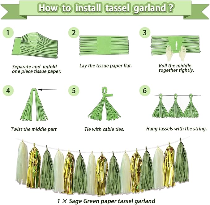 372 Pcs Sage Green Baby Shower Decorations, Neutral Baby Shower Decor Supplies- Disposable Dinnerware Set With Eucalyptus Leaf (50 Guest), "OH BABY" Banner, Balloon, Sash, Cake Topper