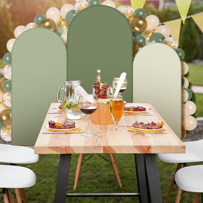 34 Pcs Sage Green and Beige Balloon Arch Backdrop Covers 4ft 5ft 6ft Sage Green Spandex Arch Backdrop Covers with Balloons for Wedding Bridal Shower Bachelorette Ceremony Outdoor Decorations