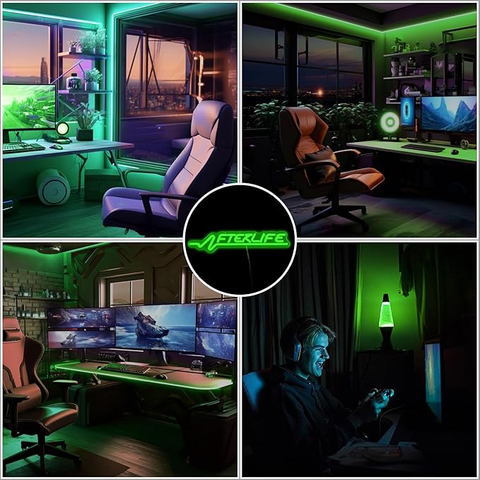 Ajoyferris Cyberpunk Neon Sign Game Led Sign for Wall Decor Shooting Games Neon Light for Gaming Room Man Cave Bedroom Decoration Cool Neon Light Sign for Teen Boys