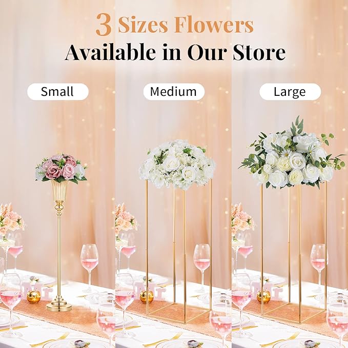 NUPTIO Flower Balls for Wedding Centerpieces - 6 Pcs 9.5 inch Diameter Fake Flower Ball Arrangement Bouquet Party Centerpieces for Tables - Dusty Rose Bouquet Centerpiece Flowers for Wedding Table