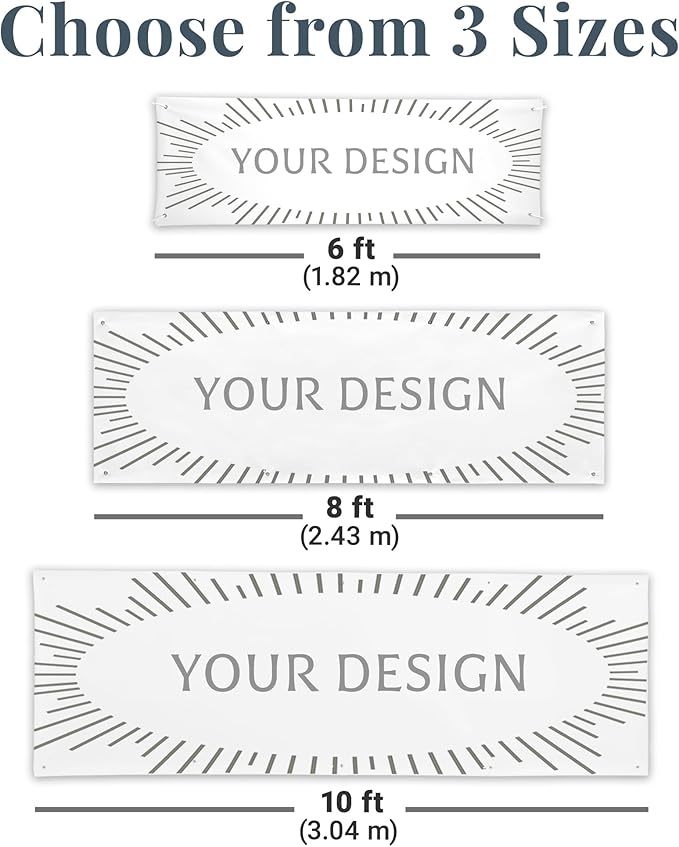 Let's Make Memories Personalized Engagement Banner - Customized Photo Banner - Engagement Party Décor - Indoor/Outdoor Vinyl - We're Engaged - 10 ft