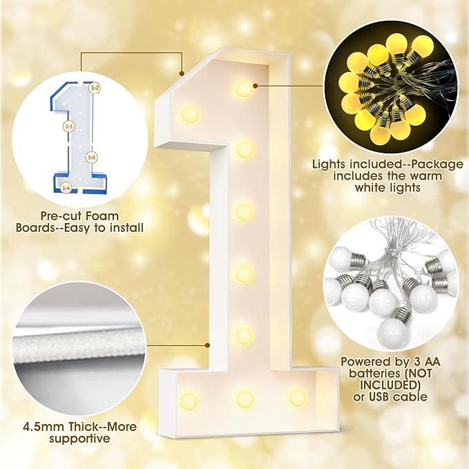 Ledido 4FT Marquee Light Up Letters L, Easy to Assemble Marquee Letters 4 Feet Tall for Indoor & Outdoor Events, Large Lighted Letter for Birthday Graduation Baby Shower Anniversary Party Decorations