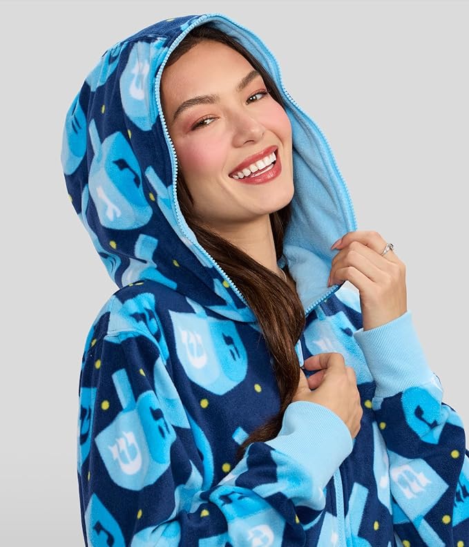 Tipsy Elves Christmas Onesies for Adults - Comfy Unisex Matching Holiday Jumpsuits with Convenient Pockets