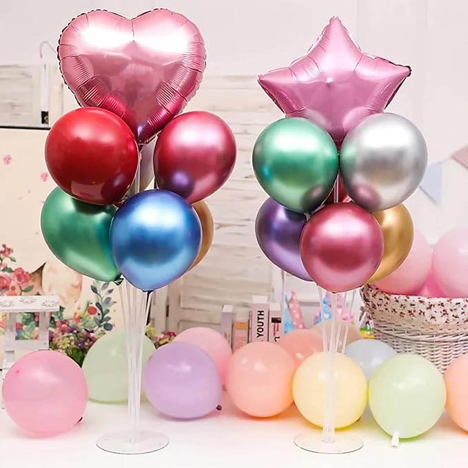 20 Sets Balloon Stand Kits, Balloon Sticks Holder with Base for Table Graduation Birthday Baby Shower Gender Reveal Party Decorations