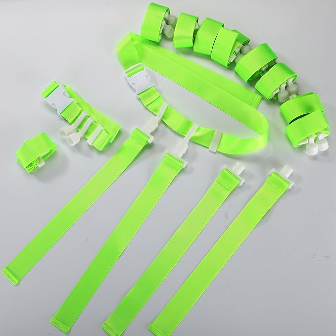 Peryiter 2/12/24/36 Player Flag Football Belt, Adjustable Football Belts and Flags for Kids Youth Adult Sport Team Training