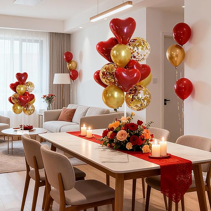 12 Pack Clear Acrylic Balloon Stand Kit, 15.75 Inch Reusable Balloon Sticks Holder with Base Perfect for Tabletop Centerpiece Party Event Decorations (15.75" 12 Pack)