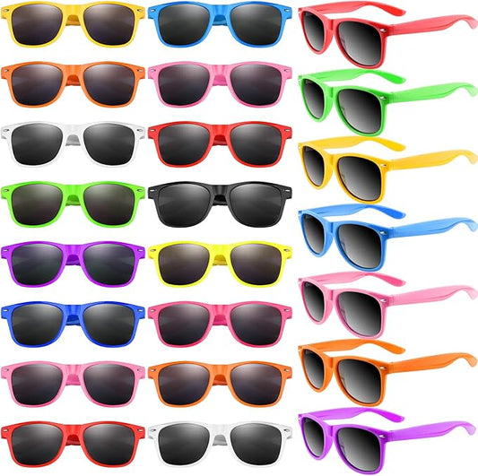 TUPARKA Sunglasses Party Favors Neon Colors Sunglasses Bulk Goody Bag Fillers for Beach Birthday Party Pool Party Supplies