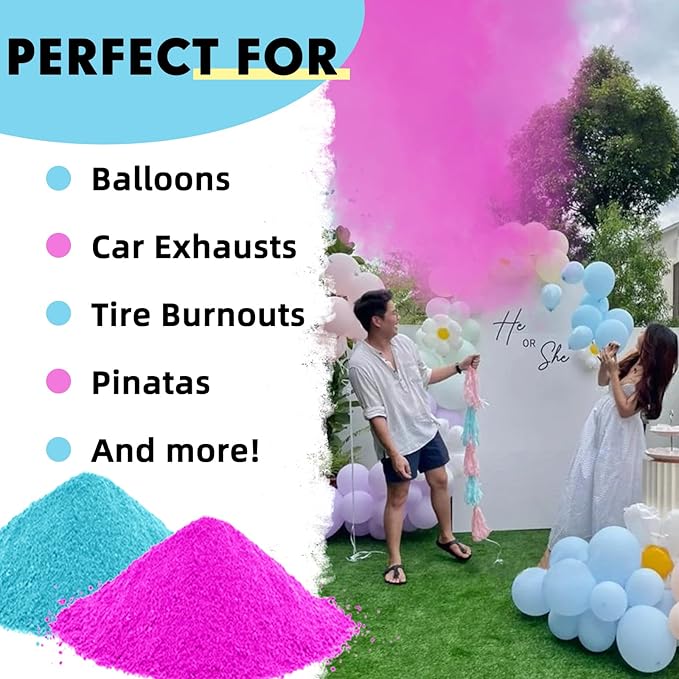 ARELUX Bright Rose Red Color Powder - 6lbs Bulk (2x3lb) for Color Wars, Powder War & Fun Events | Durable Individual Packets, Vibrant Holi Powder for Gender Reveal, Run, Rangoli, Parties | Non-Toxic