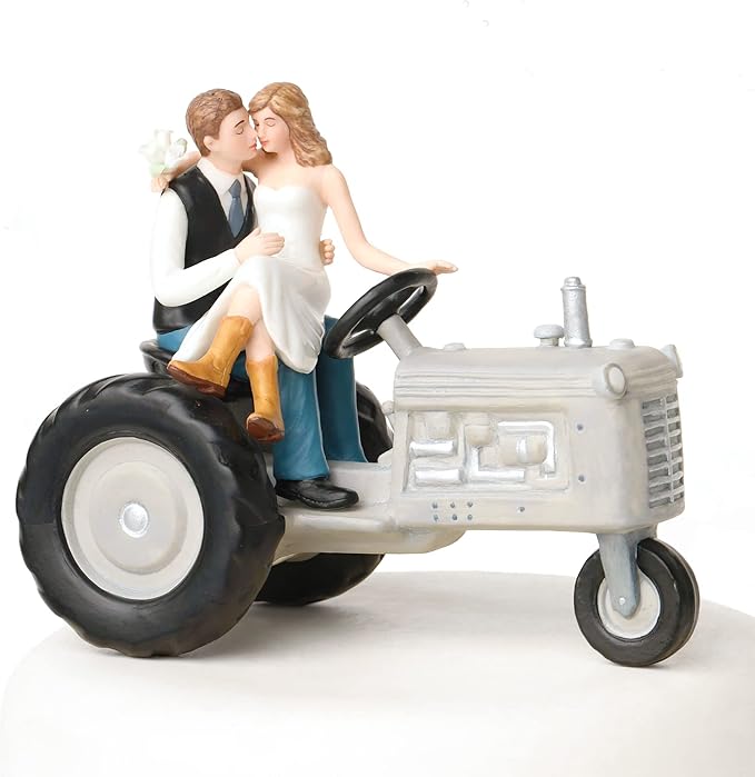 Wedding Collectibles Tractor Western Wedding Cake Topper