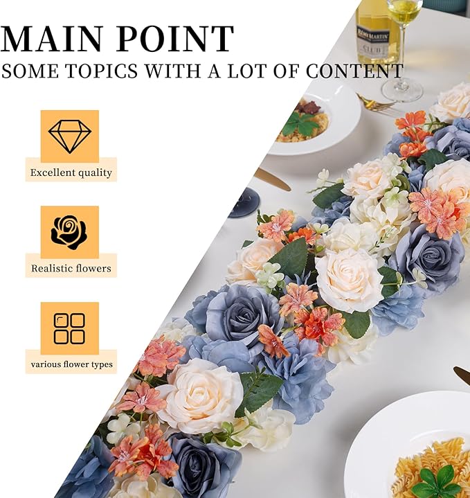 Pack of 10 Wedding Arch Decorations, 20.47 inch Artificial Flower Table Centerpieces Floral Arrangement for Wall Backdrop Party Bridal Shower Event Decor - Grey