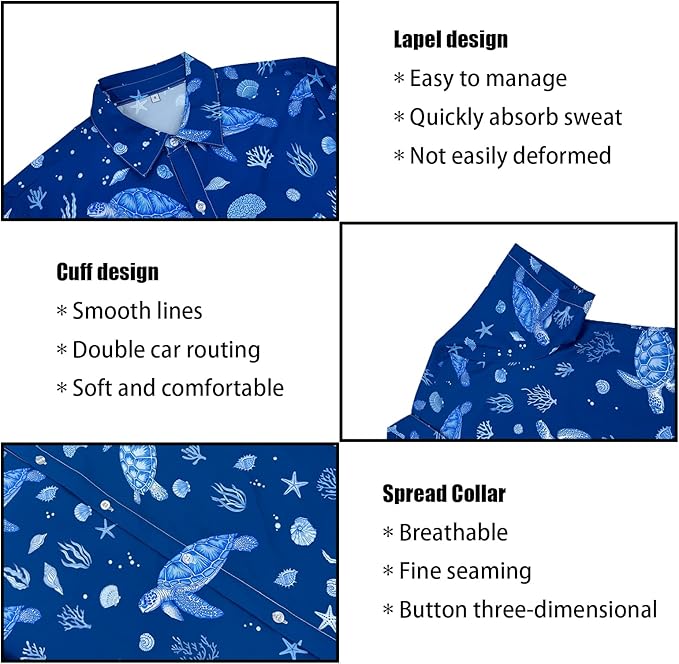 Men's Hawaiian Shirt and Shorts Set 2 Piece Beach Outfits with Bucket Hats for Beach Days and Summer Vibes