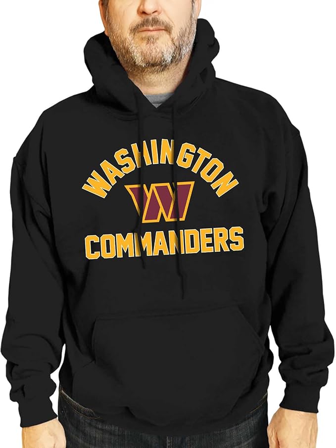 Team Fan Apparel NFL Adult Gameday Hooded Sweatshirt - Poly Fleece Cotton Blend - Stay Warm and Represent Your Team in Style