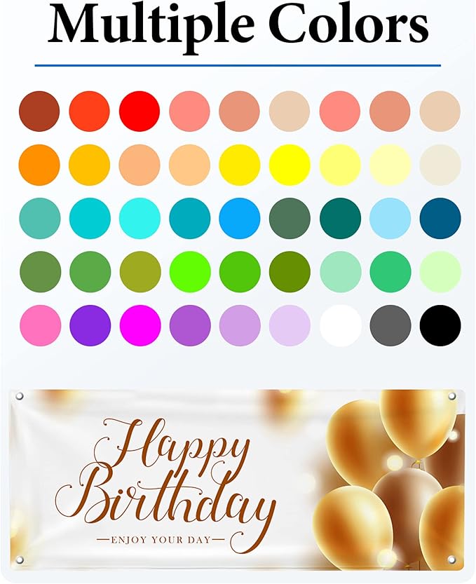 Custom Vinyl Banners & Signs Customize for Business Outdoor, Personalized Banner Customize with Logo Text for Party Birthday, Customized Banner Decoration for Graduation Wedding Event 3'x10'