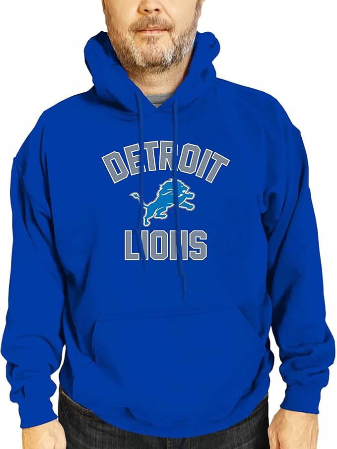 Team Fan Apparel NFL Adult Gameday Hooded Sweatshirt - Poly Fleece Cotton Blend - Stay Warm and Represent Your Team in Style