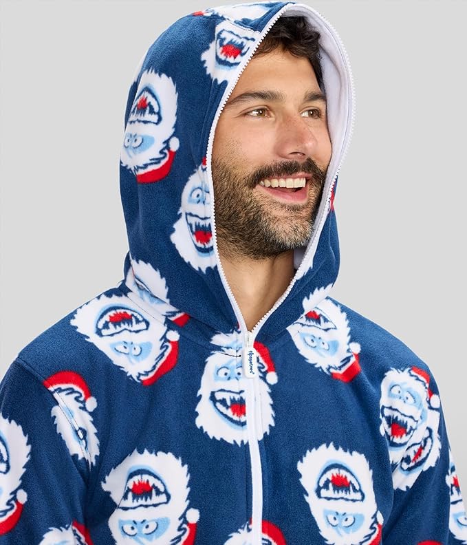 Tipsy Elves Christmas Onesies for Adults - Comfy Unisex Matching Holiday Jumpsuits with Convenient Pockets