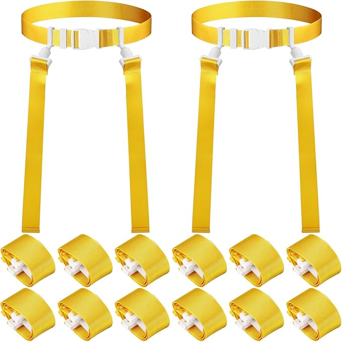 Peryiter 2/12/24/36 Player Flag Football Belt, Adjustable Football Belts and Flags for Kids Youth Adult Sport Team Training