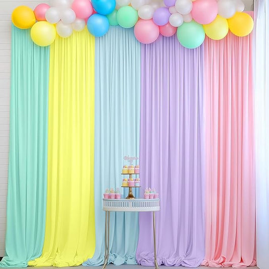 Unicorn Backdrop Pastel Rainbow Backdrop for Girls Birthday Baby Shower Unicorn Theme Party Decorations 10×10ft