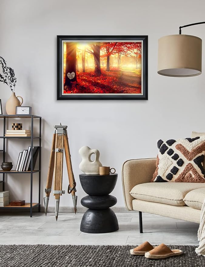 IPIC - You Are My Sunshine, Personalized Framed Wall Art with Names and Date on, Giclee Prints Framed with Solid Wood, Custom Memorial Gifts for Wedding Anniversary. Total Size: 27.25" W x 19.25" H