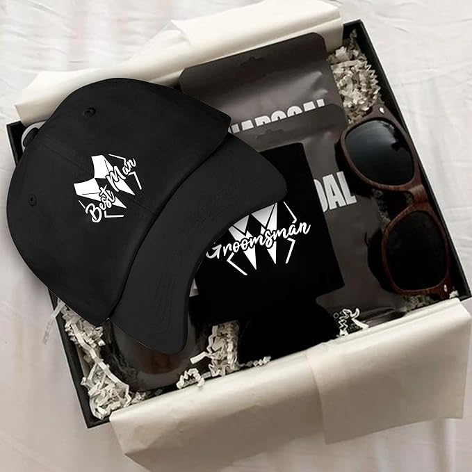 LADY&HOME Bachelor/Bachelorette Party Baseball Hats Set, Embroidered Adjustable Cotton Truck Caps