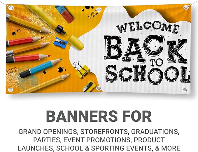 GotPrint Custom Banner 13oz Matte | Personalized Custom Vinyl Banner for Grand Openings, Graduations, Parties, Event Promotions | Add Your Text, Logos, Image, Indoor or Outdoor Use, 2 ft x 4 ft
