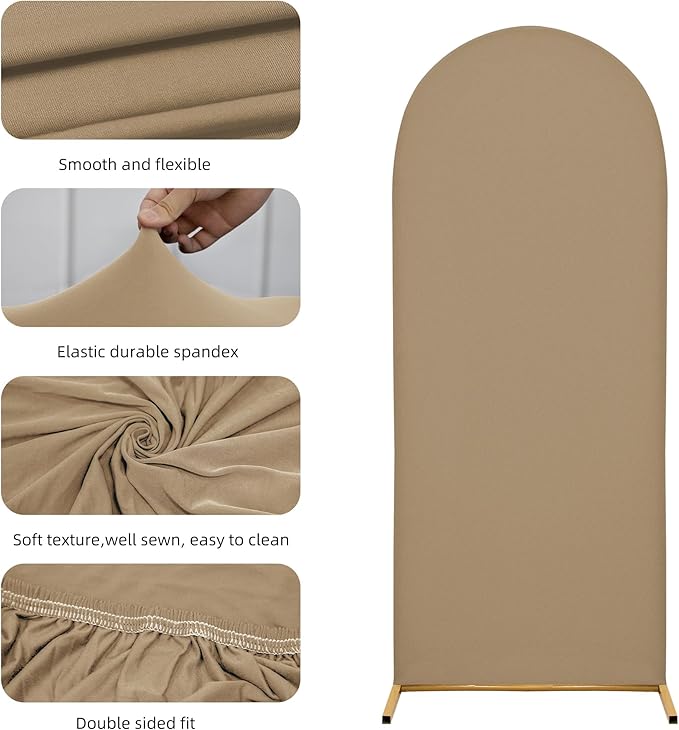 Title: SUKAIKEQA Small Arch Cover Trio – 6FT, 5FT & 4FT Stretch Backdrop Set for Intimate Events, Baby Showers & Photo Nooks – Mini Arch Decor Bundle