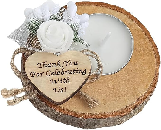 10-Piece Candle Gift Set, Wedding Favor for Guests, Bridal Shower, Baby Shower Party, Thank You Gifts, Birthday Party Return Gifts, Unique Rustic Favors.
