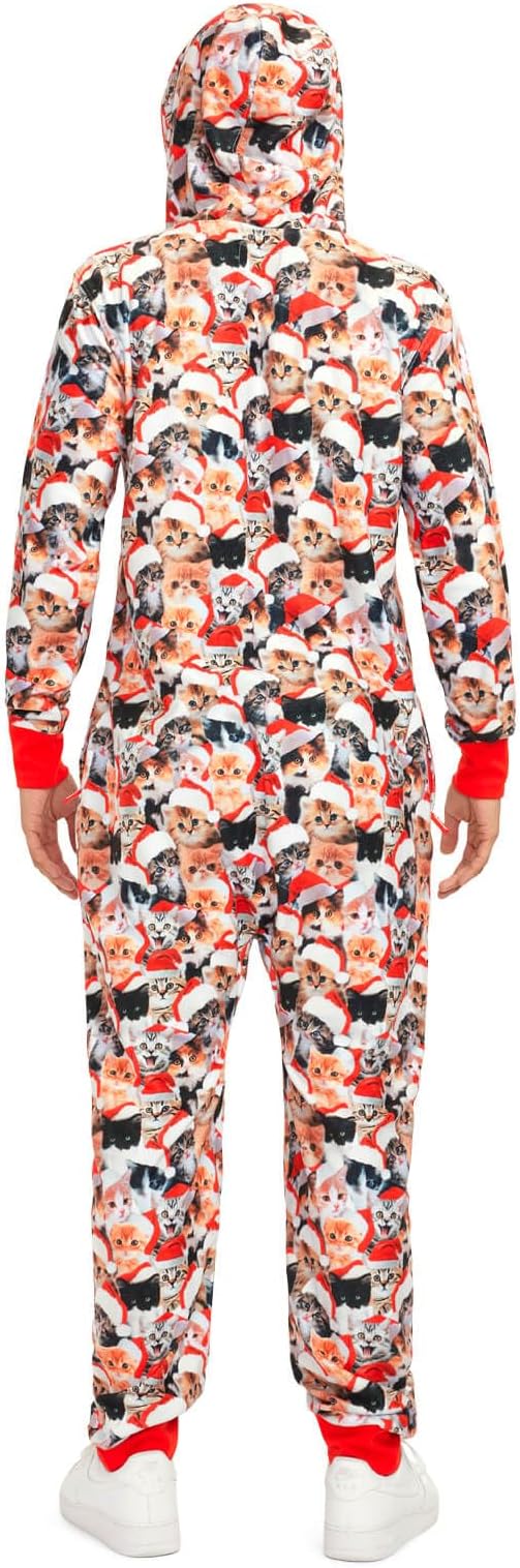 Tipsy Elves Christmas Onesies for Adults - Comfy Unisex Matching Holiday Jumpsuits with Convenient Pockets
