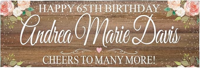 Let's Make Memories Personalized Celebration Banner - Wedding, Anniversary, Engagement Party Decorations - Custom Indoor/Outdoor Vinyl Banner - Any Text - Rustic - Brown - 8ft