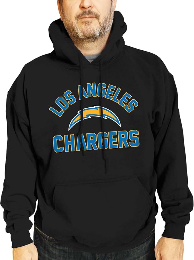 Team Fan Apparel NFL Adult Gameday Hooded Sweatshirt - Poly Fleece Cotton Blend - Stay Warm and Represent Your Team in Style