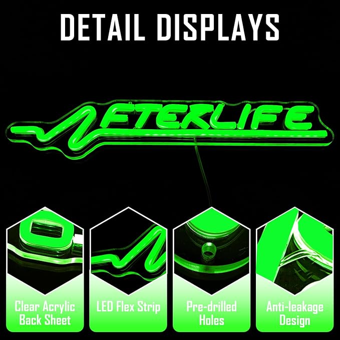 Ajoyferris Cyberpunk Neon Sign Game Led Sign for Wall Decor Shooting Games Neon Light for Gaming Room Man Cave Bedroom Decoration Cool Neon Light Sign for Teen Boys