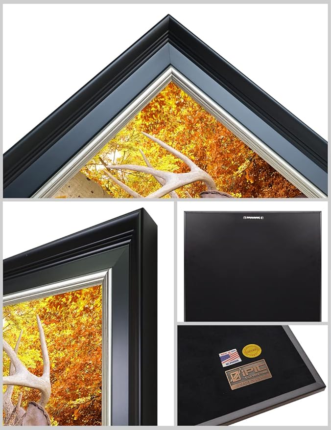 IPIC - Oh My Dear, Personalized Wall Art with Names and Date on, Giclee Prints with Solid Wood Frame, Custom Memorial Gifts for Wedding Anniversary. Total Framed Size: 27.25" W x 19.25" H