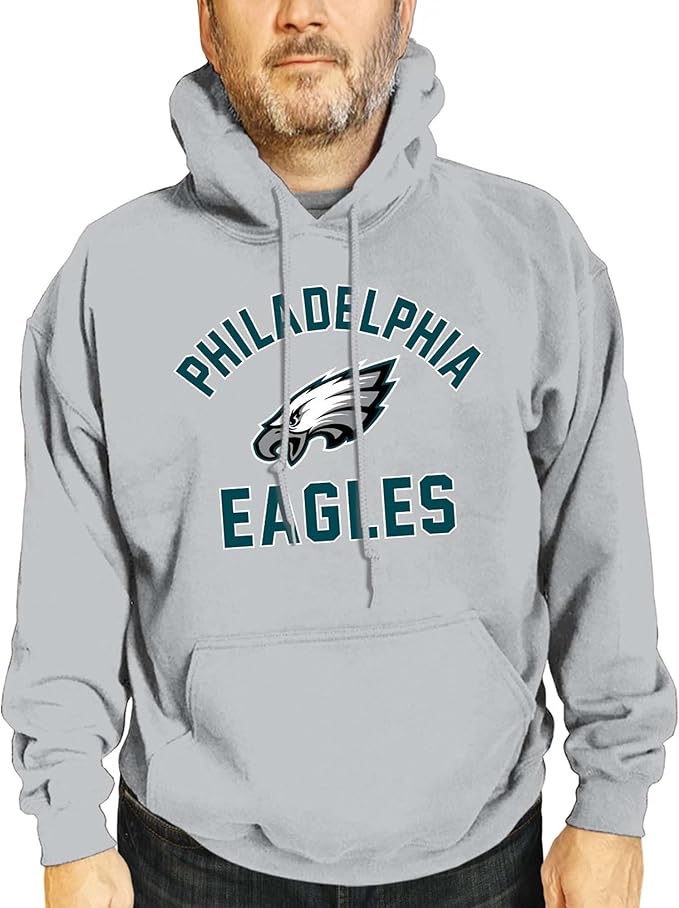Team Fan Apparel NFL Adult Gameday Hooded Sweatshirt - Poly Fleece Cotton Blend - Stay Warm and Represent Your Team in Style