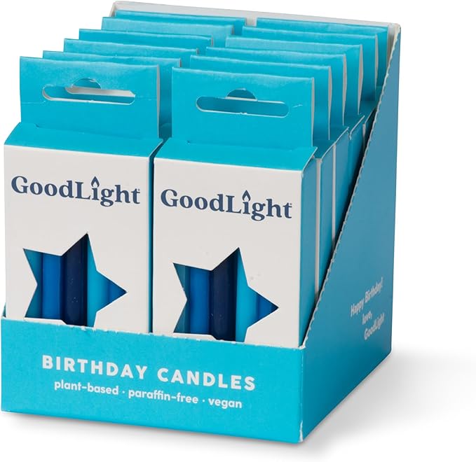 Birthday Candles (Blues) Case of 12-144 Candles Total
