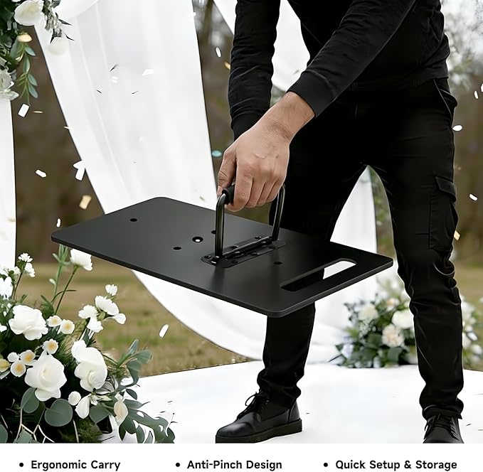 Backdrop Stand Heavy Duty 9.2x9.2ft - Adjustable Photo Backgdrop Stand Kit for Photography, Wedding, Party, Family Celebration, Portable Pipe and Drape Support System with Carrying Bag
