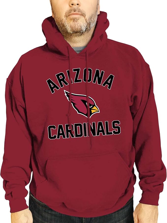 Team Fan Apparel NFL Adult Gameday Hooded Sweatshirt - Poly Fleece Cotton Blend - Stay Warm and Represent Your Team in Style