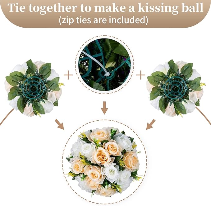 Sziqiqi Pack of 10 Fake Flower, Silk Rose Flowers, Suit for Wedding/Party Centerpiece Road Lead Flower Rack Decorations, 10 Pieces