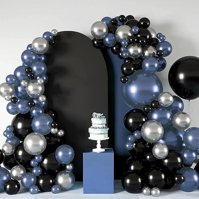 7.2FT Wedding Arch Cover – Stretchy Spandex Fabric Backdrop for Arch Stand – Ideal for Wedding Ceremony, Birthday Party, Baby Shower & Photo Booth Decoration (Dark Blue)