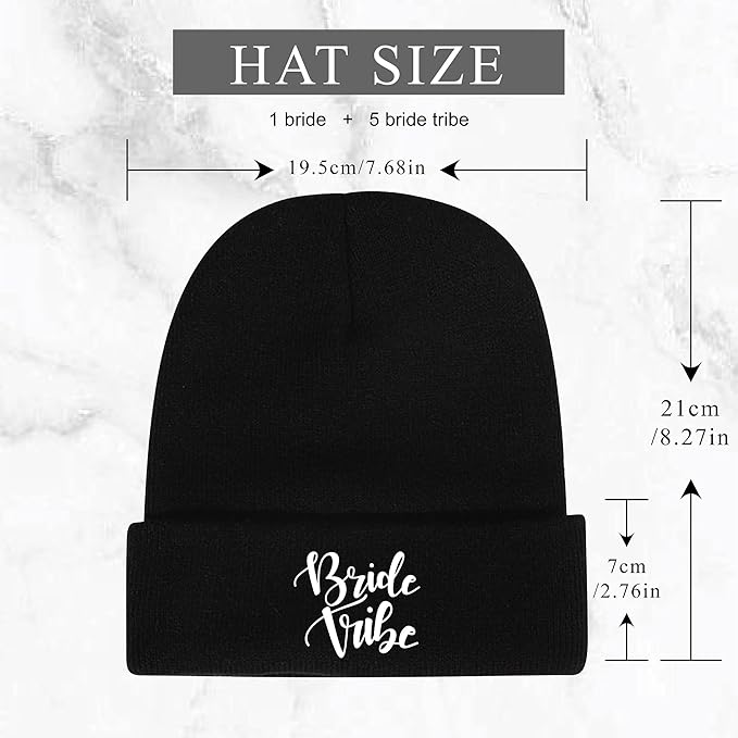 PartyGifts&beyond 6Packs Bachelorette Hat Bridesmaid Hat Bachelorette Party Favors Embroidered Bride Squad Baseball Cap