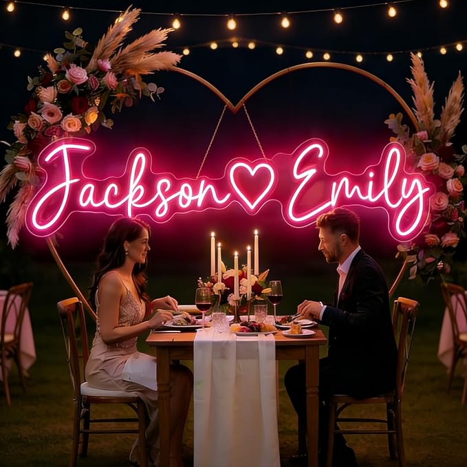 Custom Neon Signs, Personalized Neon Sign for Valentines Day Decor, Customizable Wedding and Birthday Party Decorations Valentines Gifts
