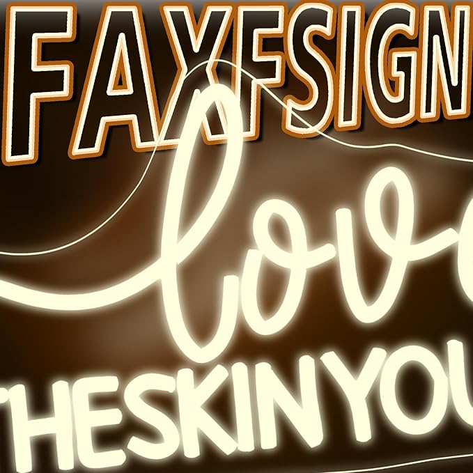 Love The skin You Rein Neon Sign Beauty Salon Neon Signs for Wall Decor Warm White Led Light for Beauty Studio Spa Room Skincare Room Girls Bedroom Party Salon Decoration