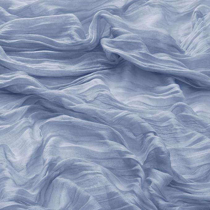 50 Pack Dusty Blue Cheesecloth Napkins Spring Cloth Napkins Set of 50 Blue Dinner Napkins Bulk 21x21 Inches for Wedding Bridal Shower Baby Shower Valentine's Day